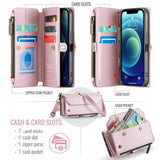 CaseMe iPhone 12/iPhone 12 Pro Etui C36 Series Rosa