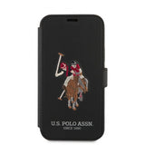 U.S. Polo iPhone 12/iPhone 12 Pro Etui Embroidery Svart