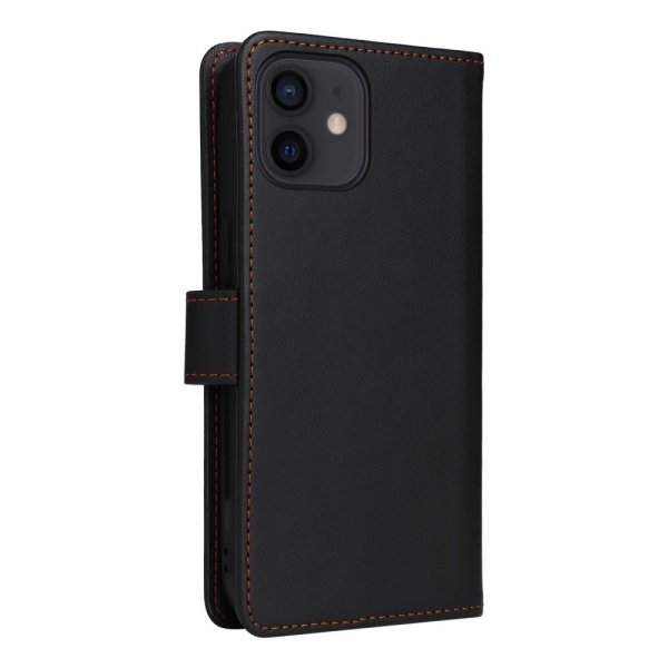 Betopnice iPhone 12/iPhone 12 Pro Etui Avtagbart Deksel 005 Svart