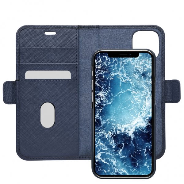 dbramante1928 iPhone 12/iPhone 12 Pro Etui New York Löstagbart Deksel Ocean Blue