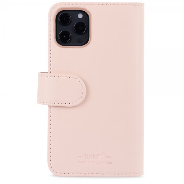 holdit iPhone 12/iPhone 12 Pro Etui Wallet Case Extended Magnet Avtakbart Deksel Blush Pink