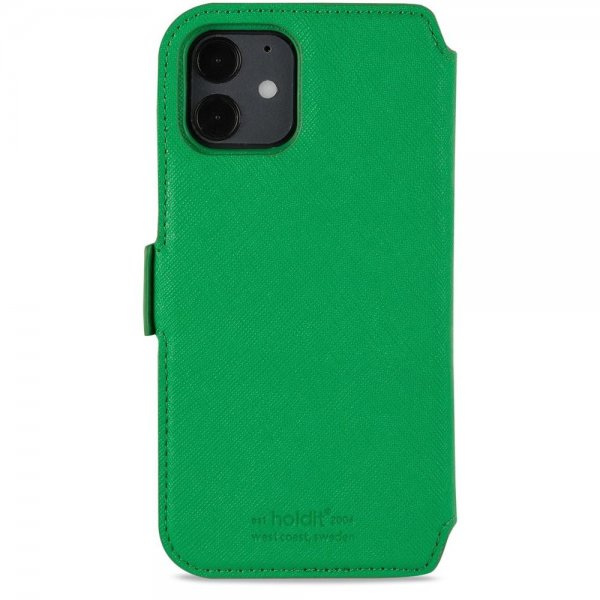 holdit iPhone 12/iPhone 12 Pro Etui Wallet Case Magnet Stockholm Grass Green