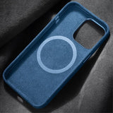 iPhone 12/iPhone 12 Pro Deksel Alcantara MagSafe Grå