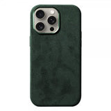iPhone 12/iPhone 12 Pro Deksel Alcantara MagSafe Grønn