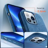 iPhone 12/iPhone 12 Pro Deksel Alcantara MagSafe Grønn