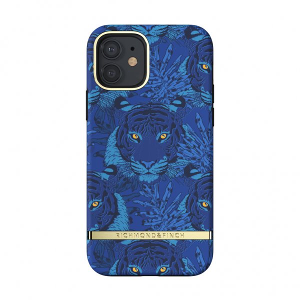 Richmond & Finch iPhone 12/iPhone 12 Pro Deksel Blue Tiger