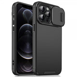 iPhone 12/iPhone 12 Pro Deksel Camera Slide Svart