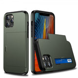 iPhone 12/iPhone 12 Pro Deksel Card Slide Grønn