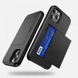 iPhone 12/iPhone 12 Pro Deksel Card Slide Svart