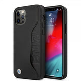 BMW iPhone 12/iPhone 12 Pro Deksel Card Slot Svart