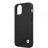 BMW iPhone 12/iPhone 12 Pro Deksel Debossed Stripes Svart