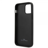 BMW iPhone 12/iPhone 12 Pro Deksel Embossed Logo Svart