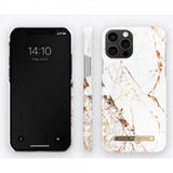 Ideal of Sweden iPhone 12/iPhone 12 Pro Deksel Fashion Case Carrara Gold
