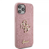 Guess iPhone 12/iPhone 12 Pro Deksel Fixed Glitter Rosa