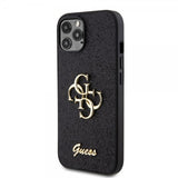 Guess iPhone 12/iPhone 12 Pro Deksel Fixed Glitter Svart