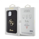 Guess iPhone 12/iPhone 12 Pro Deksel Fixed Glitter Svart