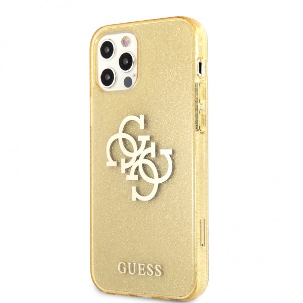 Guess iPhone 12/iPhone 12 Pro Deksel Full Glitter Gull