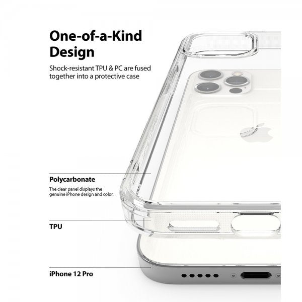 Ringke iPhone 12/iPhone 12 Pro Deksel Fusion Clear