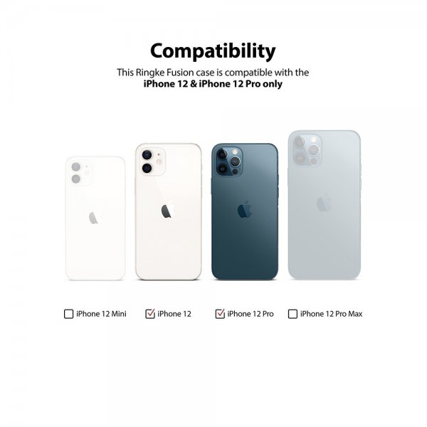 Ringke iPhone 12/iPhone 12 Pro Deksel Fusion Clear
