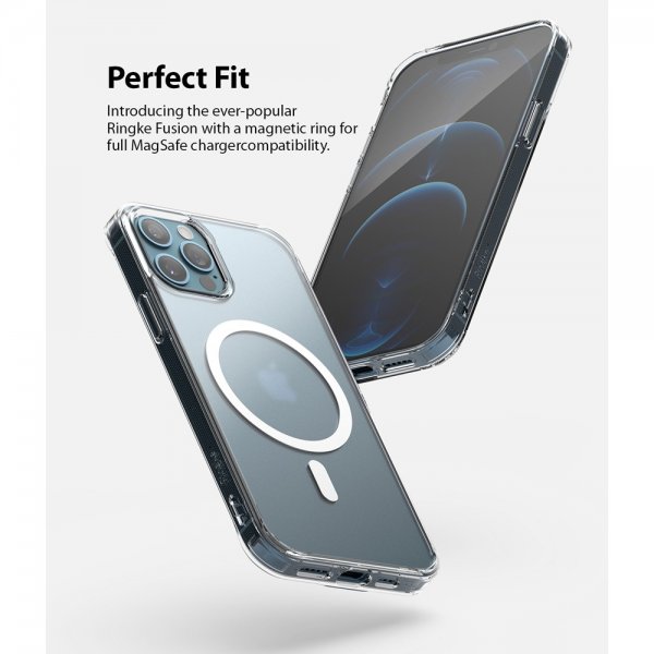 Ringke iPhone 12/iPhone 12 Pro Deksel Fusion Magnetic MagSafe Matte Clear
