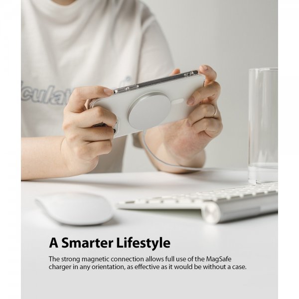 Ringke iPhone 12/iPhone 12 Pro Deksel Fusion Magnetic MagSafe Matte Clear