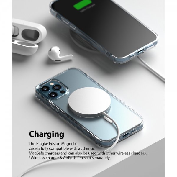 Ringke iPhone 12/iPhone 12 Pro Deksel Fusion Magnetic MagSafe Matte Clear