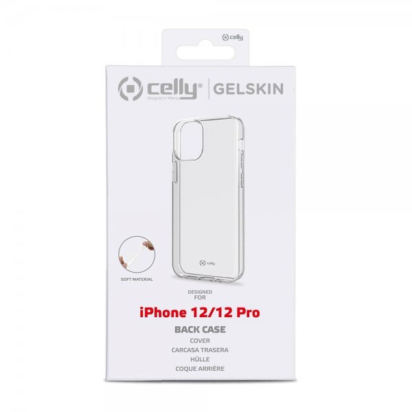 Celly iPhone 12/iPhone 12 Pro Deksel GELSKIN Klar