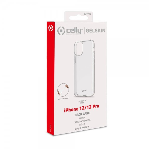 Celly iPhone 12/iPhone 12 Pro Deksel GELSKIN Klar