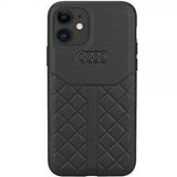 Audi iPhone 12/iPhone 12 Pro Deksel Genuine Leather Case Svart