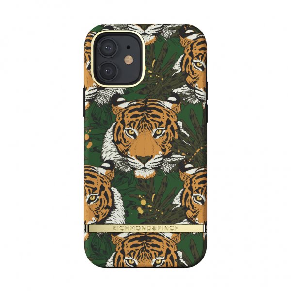 Richmond & Finch iPhone 12/iPhone 12 Pro Deksel Green Tiger