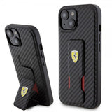 Ferrari iPhone 12/iPhone 12 Pro Deksel Grip Stand Function Svart
