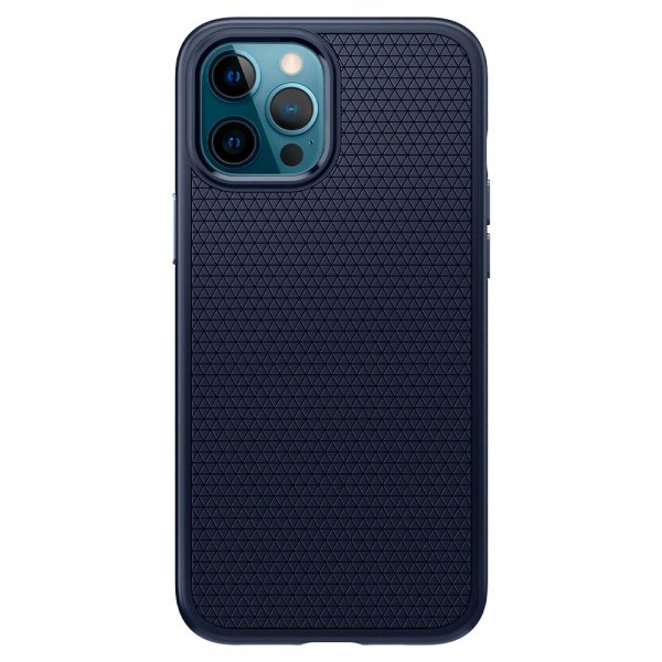 Spigen iPhone 12/iPhone 12 Pro Deksel Liquid Air Navy Blue