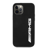 AMG iPhone 12/iPhone 12 Pro Deksel Liquid Silicone Svart