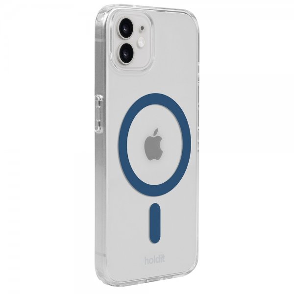holdit iPhone 12/iPhone 12 Pro Deksel MagSafe Case Denim Blue Transparent