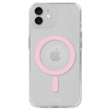holdit iPhone 12/iPhone 12 Pro Deksel MagSafe Case Rosa Transparent