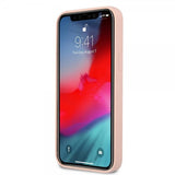 Guess iPhone 12/iPhone 12 Pro Deksel Metal Triangle Rosa