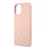 Guess iPhone 12/iPhone 12 Pro Deksel Metal Triangle Rosa