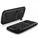 R-JUST iPhone 12/iPhone 12 Pro Deksel Metall Støtsikker Svart