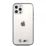 BMW iPhone 12/iPhone 12 Pro Deksel Metallic Svart Transparent