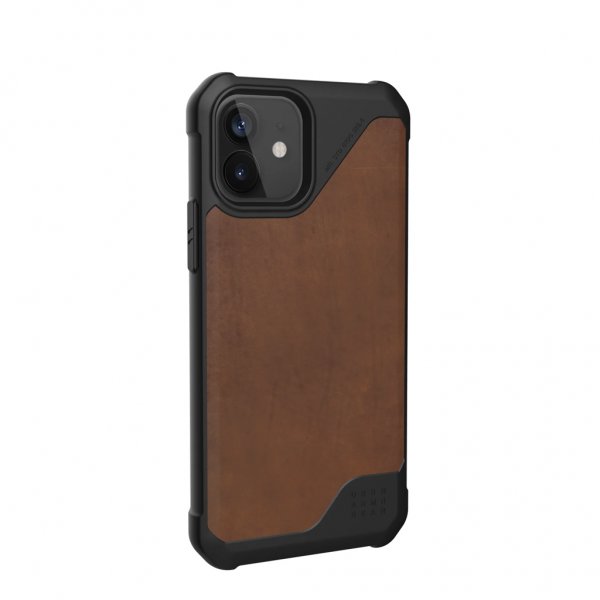 Urban Armor Gear (UAG) iPhone 12/iPhone 12 Pro Deksel Metropolis LT Leather Brun