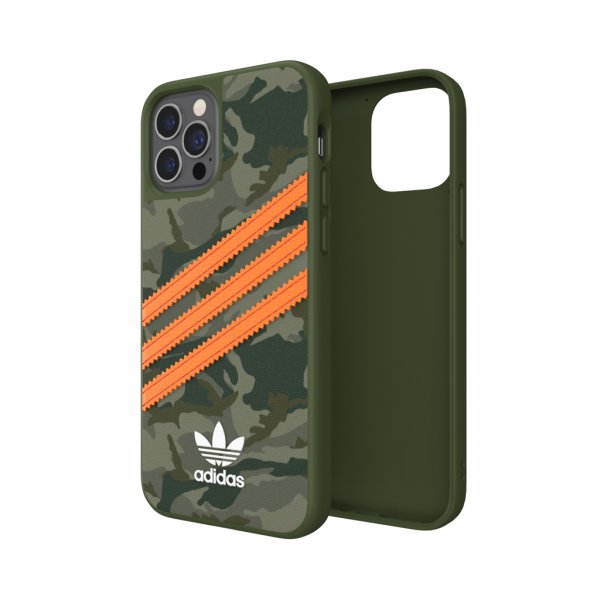 Adidas iPhone 12/iPhone 12 Pro Deksel Moulded Case PU Camo/Signal Orange