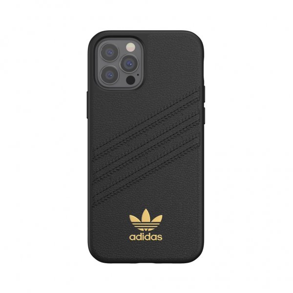Adidas iPhone 12/iPhone 12 Pro Deksel Moulded Case PU Premium Svart