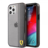 Ferrari iPhone 12/iPhone 12 Pro Deksel On Track Gradient Svart