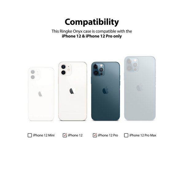 Ringke iPhone 12/iPhone 12 Pro Deksel Onyx Svart