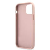 Guess iPhone 12/iPhone 12 Pro Deksel Saffiano Vintage Script Rosegull