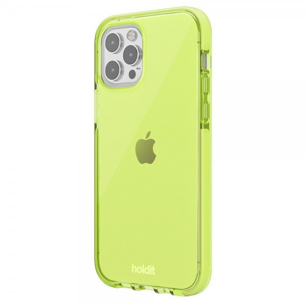 holdit iPhone 12/iPhone 12 Pro Deksel Seethru Acid Green