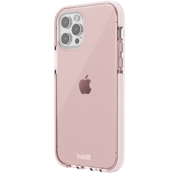 holdit iPhone 12/iPhone 12 Pro Deksel Seethru Blush Pink