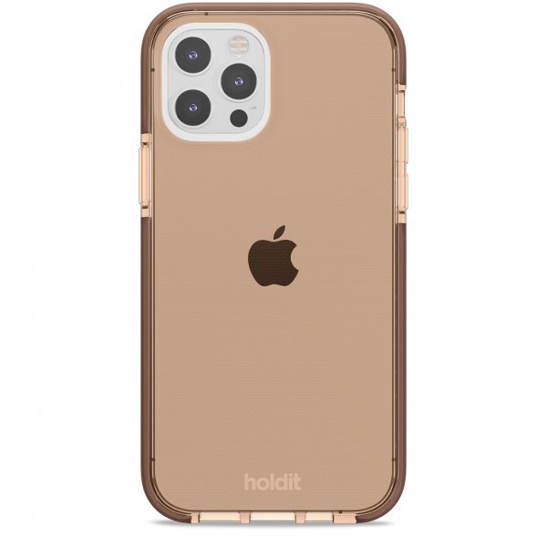 holdit iPhone 12/iPhone 12 Pro Deksel Seethru Dark Brown