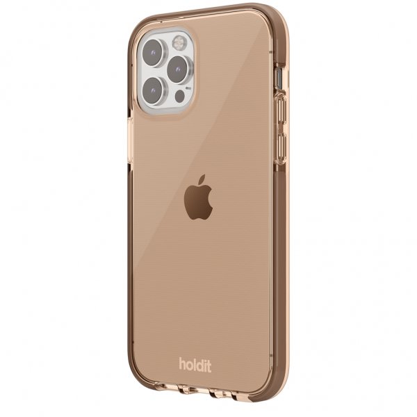 holdit iPhone 12/iPhone 12 Pro Deksel Seethru Dark Brown