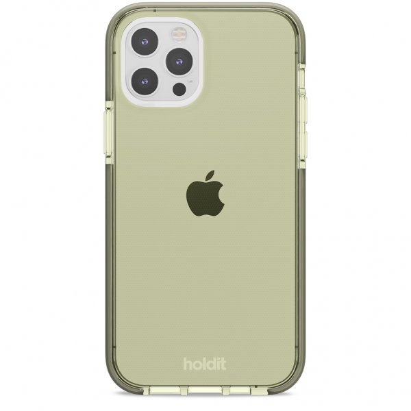 holdit iPhone 12/iPhone 12 Pro Deksel Seethru Khaki Green
